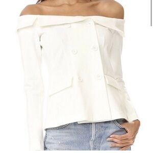 L'AGENCE Stephan Off Shoulder Double Breasted
Blazer - Excellent Condition